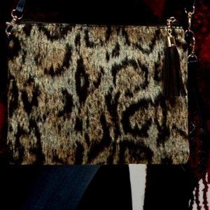 Animal Print Crossbody/Clutch